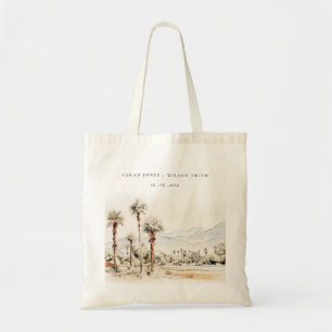 Chic Palm Springs California Landschaft Hochzeit Tragetasche