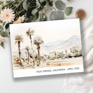Chic Palm Springs Kalifornien Landschaft Reise Postkarte