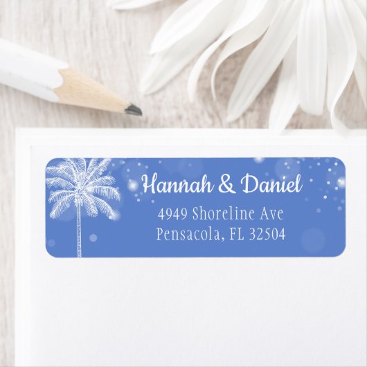 Chic Palm Tree an der Rücksendeadresse (Insitu)