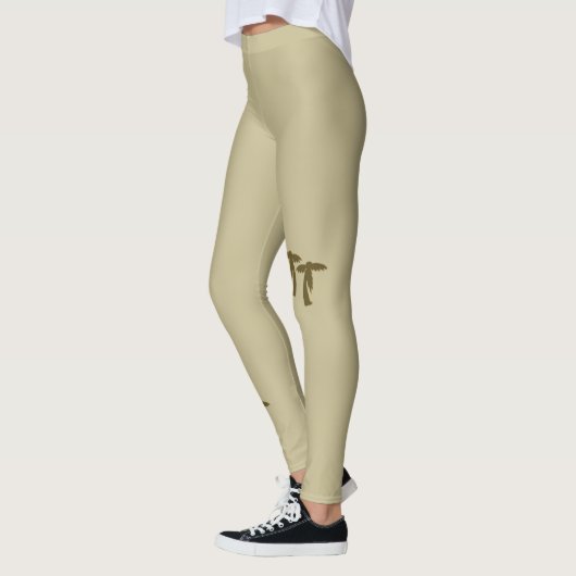 Chic Palm Trees - Brown Leggings (Links)