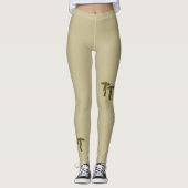 Chic Palm Trees - Brown Leggings (Vorderseite)