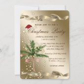 Chic Palm Weihnachtsbaum Firmenweihnachtsfest Part Einladung (Vorderseite)