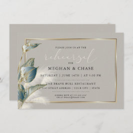 Chic Pampas Grass Aquamarin Anthurium Probe Einladung