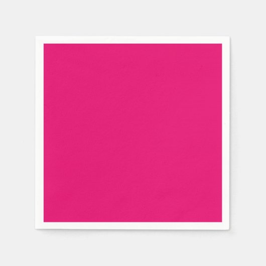 CHIC PAPIER NAPKIN_LOVELY HOT PINK SOLIDE SERVIETTE (Vorderseite)