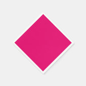 CHIC PAPIER NAPKIN_LOVELY HOT PINK SOLIDE SERVIETTE (Ecke)