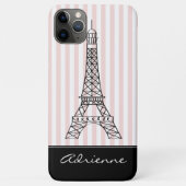 Chic Paris Eiffel Tower Doodle Personalisiert Case-Mate iPhone Hülle (Rückseite)