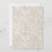 Chic Paris Eiffel Tower & Rose Elegante Einladung (Rückseite)