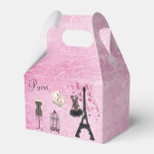 Chic Paris Fashion Eiffel Tower Geschenkschachtel (Rückseite)