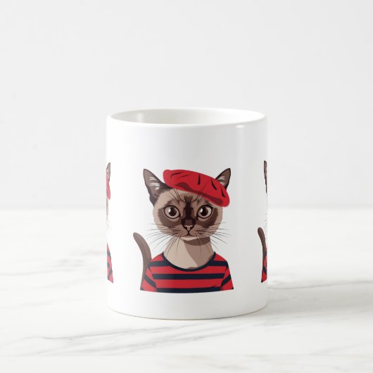Chic Parisian Cat Tasse (Mittel)