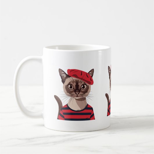 Chic Parisian Cat Tasse (Links)