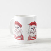 Chic Parisian Cat Tasse (Vorderseite Links)