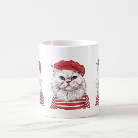 Chic Parisian Cat Tasse (Mittel)