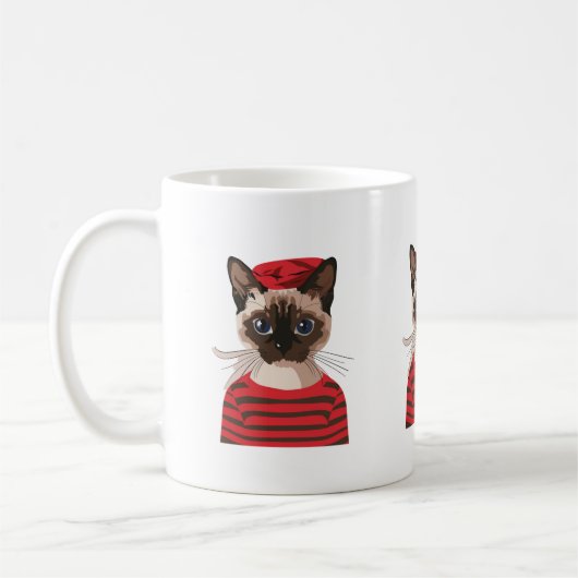 Chic Parisian Cat Tasse (Links)