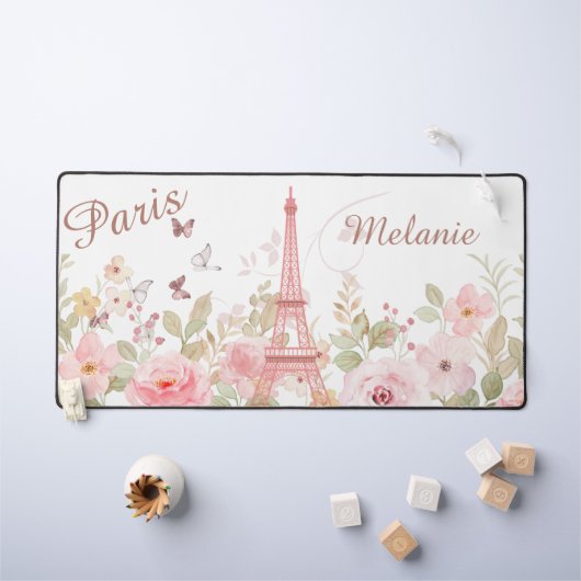 Chic Parisian Personalisiert Desk Mat Schreibtischunterlage (Kindertisch)
