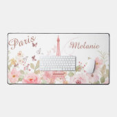 Chic Parisian Personalisiert Desk Mat Schreibtischunterlage (Tastatur & Maus)