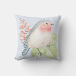 Chic Pastel Bird Throw Kissen
