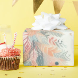 Chic Pastel Christmas Tree Wrapping Paper  Geschenkpapier