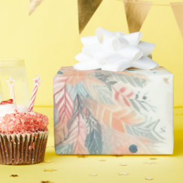 Chic Pastel Christmas Tree Wrapping Paper Geschenkpapier