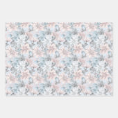 Chic Pastel floral Geschenk Wrap - Elegant und sti Geschenkpapier Set (Vorderseite 2)