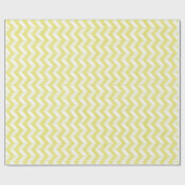 Chic Pastel Gelb Aquamarine Zickzack Custom Monogr Geschenkpapier (Flach)
