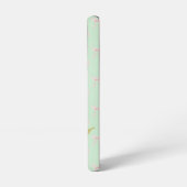 Chic Pastel Green Pink Coquette Christian Bee Samsung Galaxy Hülle (Linke Seite)