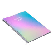 Chic Pastel Holographic Customize Notizblock (Rechte Seite)