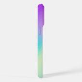 Chic Pastel Holographic Personalized Name iPhone Hülle (Rechte Seite)