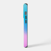 Chic Pastel Holographic Personalized Name iPhone Hülle (Linke Seite)