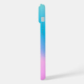 Chic Pastel Holographic with Name iPhone Hülle (Linke Seite)