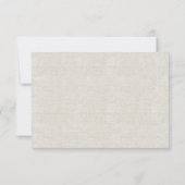 Chic Pastel Hydrangeas Wedding Response Card RSVP Karte (Rückseite)