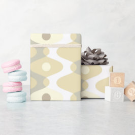 Chic Pastel Mitte des Jahrhunderts Muster Geschenkpapier
