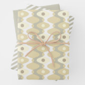 Chic Pastel Mitte des Jahrhunderts Muster Geschenkpapier Set (Beispiel)