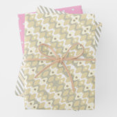 Chic Pastel Mitte des Jahrhunderts Muster Geschenkpapier Set (Beispiel)
