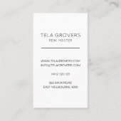 Chic Pastel Ombre Reiki Hands Chakra Healer Visitenkarte (Rückseite)