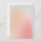 Chic Pastel Pink Mint Gradient Ombre Brautparty Einladung (Rückseite)