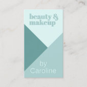 Chic Pastel Seafoam Seaglass Minze Aquamarin Grün Visitenkarte (Vorderseite)