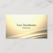 Chic Pastel Silk Cream geschwungene Dekoration Ele Visitenkarte (Vorderseite)