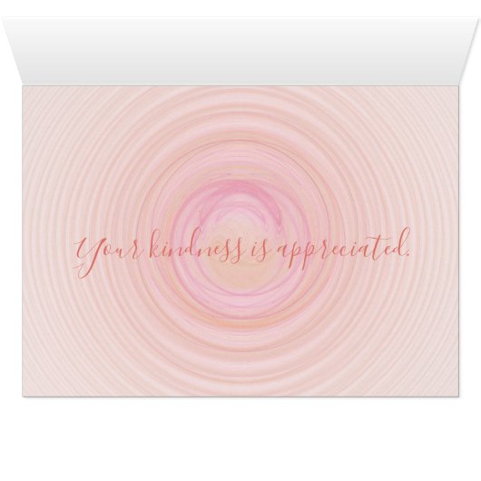 Chic Pastel Spirals 3D Herz Personalisiert Inside (Innenansicht Horizontal (Unten))