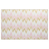 Chic pastellrosa Goldkat-Zickzack Muster Stoff (Fat Quarter (45,7 x 55,9 cm))