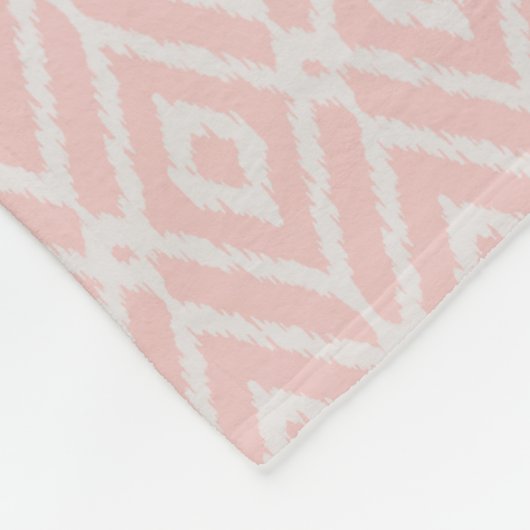 Chic pastellrot Rosa Rautenmuster Fleecedecke (Ecke)