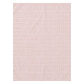 Chic pastellrot Rosa Rautenmuster Tischdecke (Vorderseite)