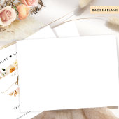 Chic Peach and Cream Floral Wedding Save the Date