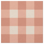 chic peach and white darker gingham pattern stoff (Nahaufnahme)