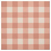 chic peach and white darker gingham pattern stoff (Muster)
