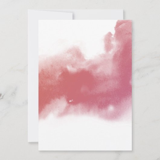 Chic Peach Blush Cream and Burgundy Oval Wedding Einladung (Rückseite)