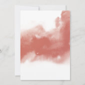 Chic Peach Blush Cream Rust Orange Oval Wedding Einladung (Rückseite)