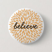 Chic Peach Floral Button (Vorderseite)