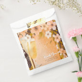 Chic Peach Floral Champagne Brautparty Party Geschenktütchen (Versiegelt)
