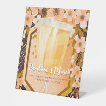 Chic Peach Floral Champagne Brautparty Party