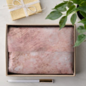 Chic Peach Marble Wasserfarbenhochzeit Seidenpapier (Geschenk)